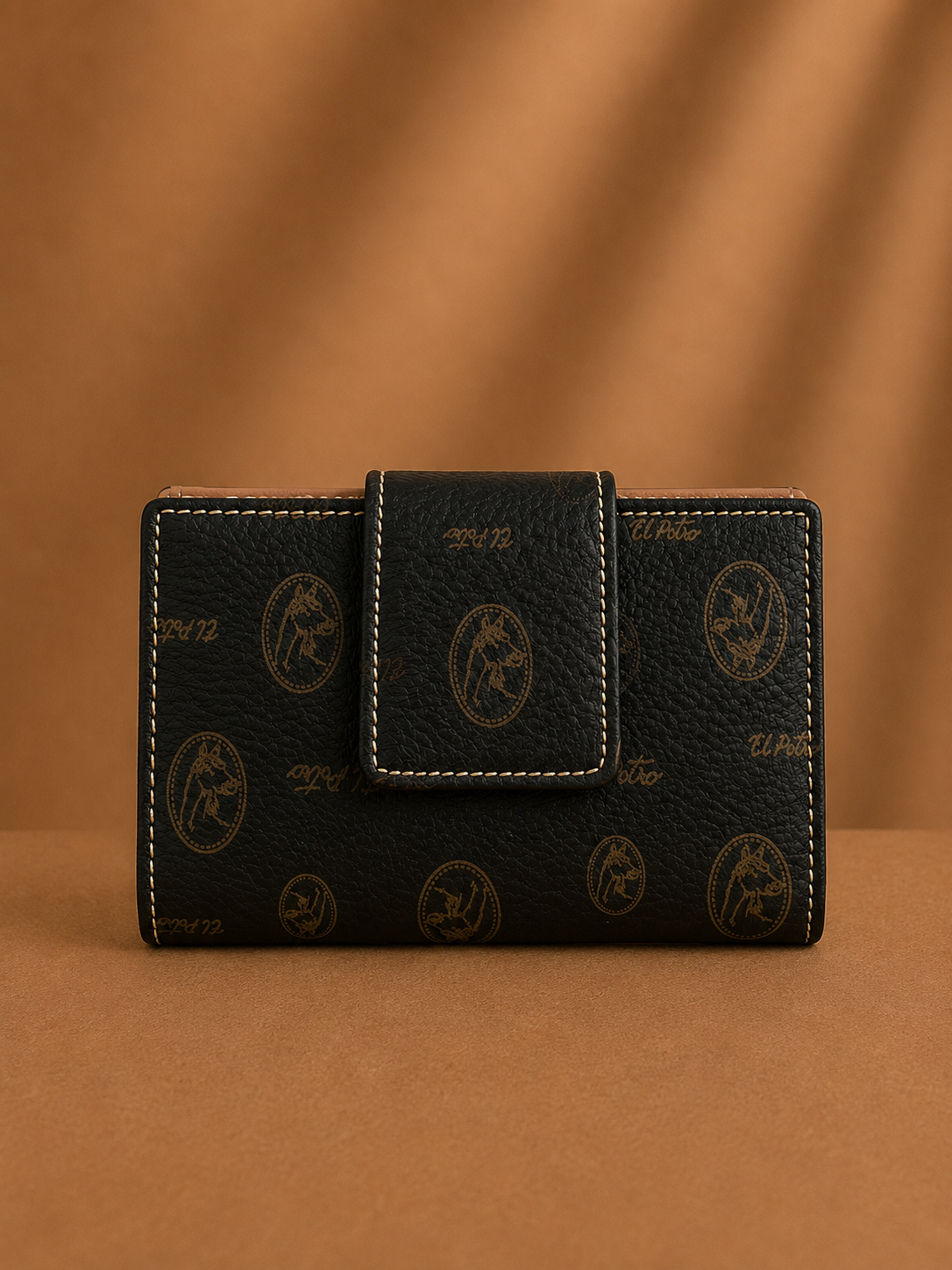 El Potro Monogramm Portemonnaie - Braun