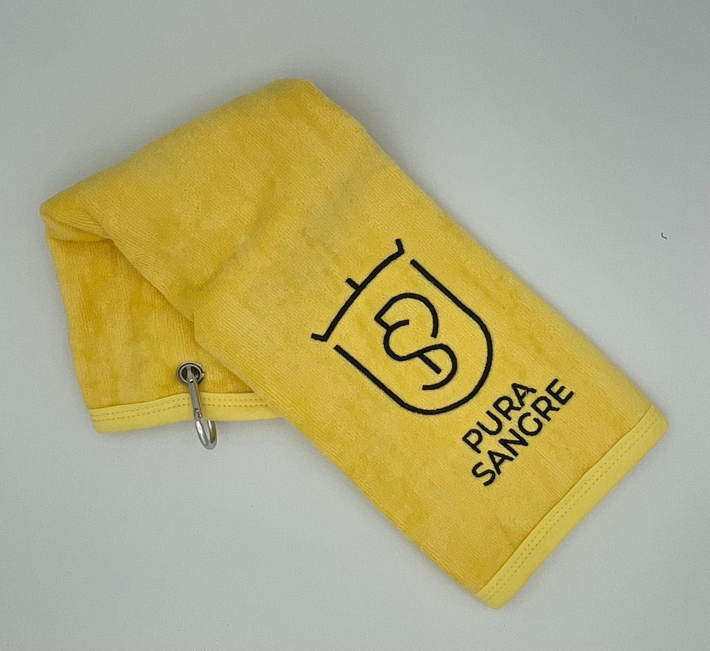 Praktisches kleines Handtuch am Karabinerhaken / Golftuch