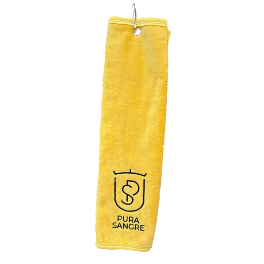 Praktisches kleines Handtuch am Karabinerhaken / Golftuch