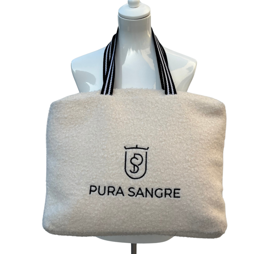 Shopper Bag von Pura Sangre aus Fake-Fur mit Reißverschluss und verschliessbarer Innentasche