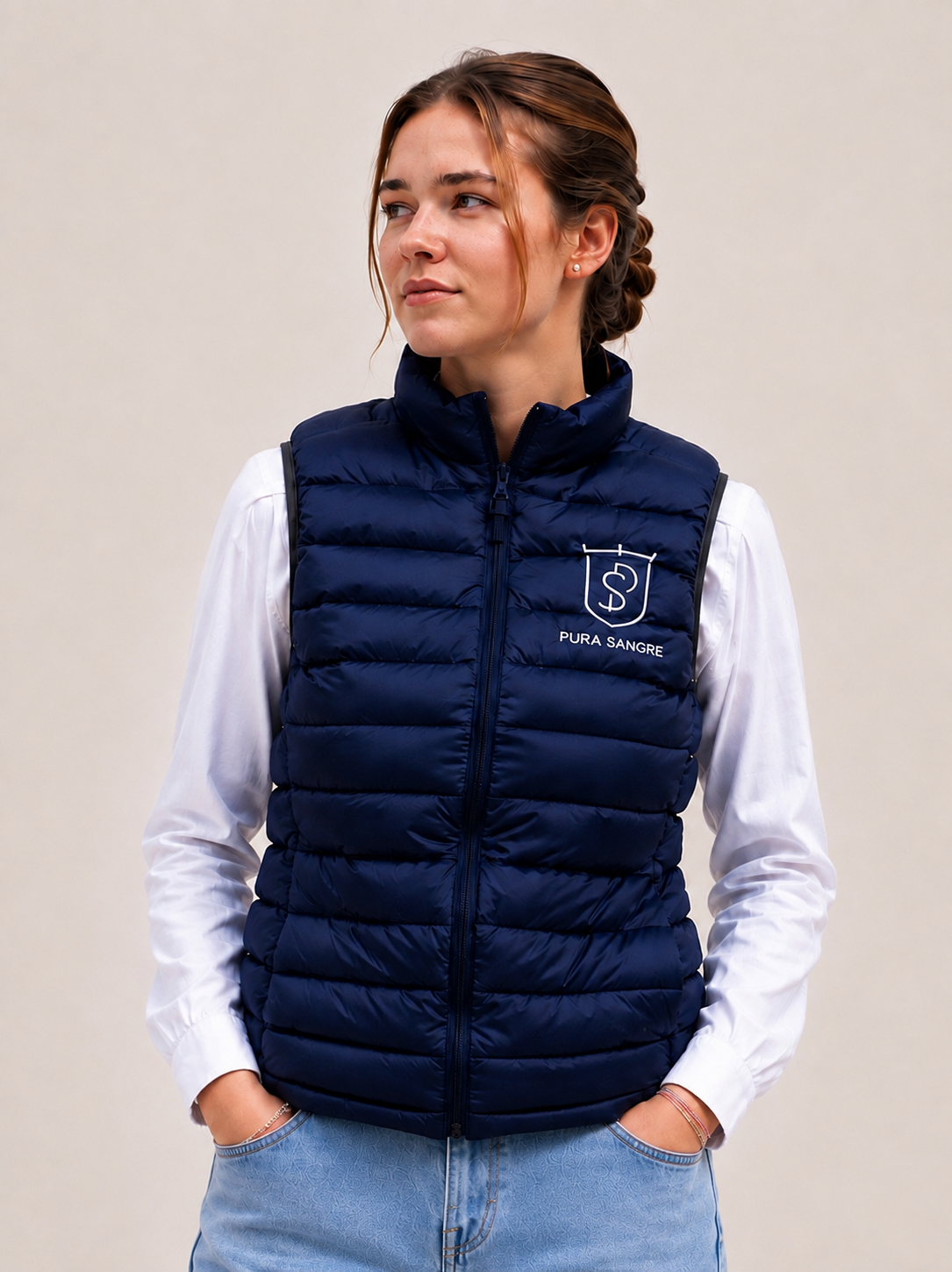 Pura Sangre Ärmellose Weste blau - Damen
