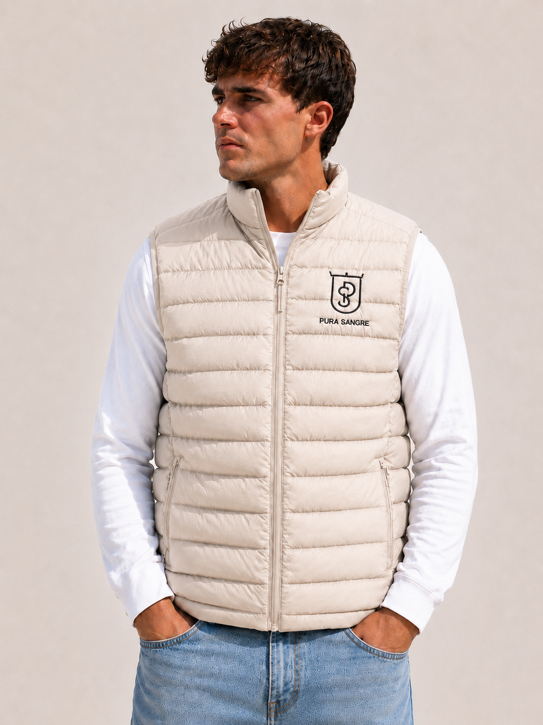 Pura Sangre Ärmellose Weste beige - Herren
