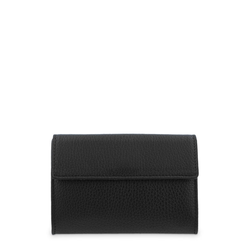 Leder-Portemonnaie schwarz, mittelgroß von El Potro