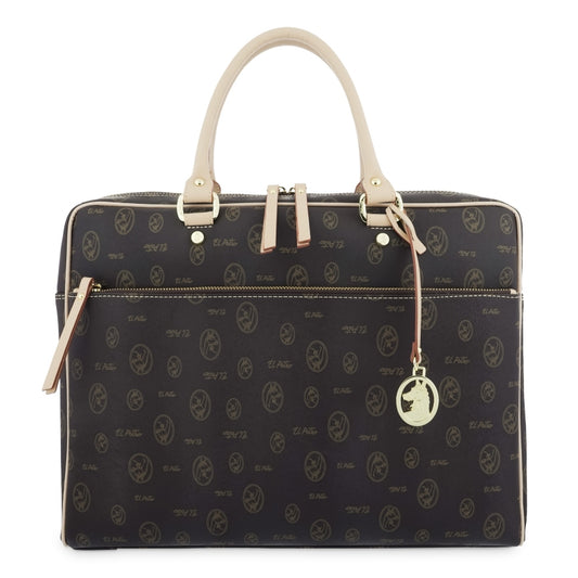 Elegante Monogramm-Aktentasche und verstellbarem Tragriemen von El Potro
