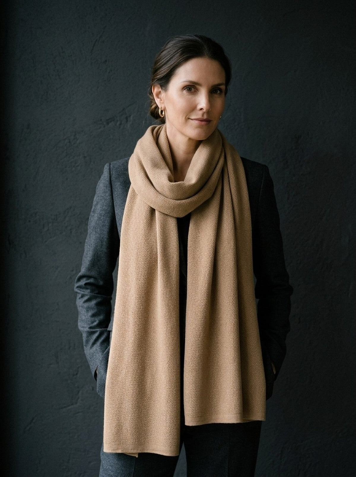 Pura Sangre Merino-Schal - Beige