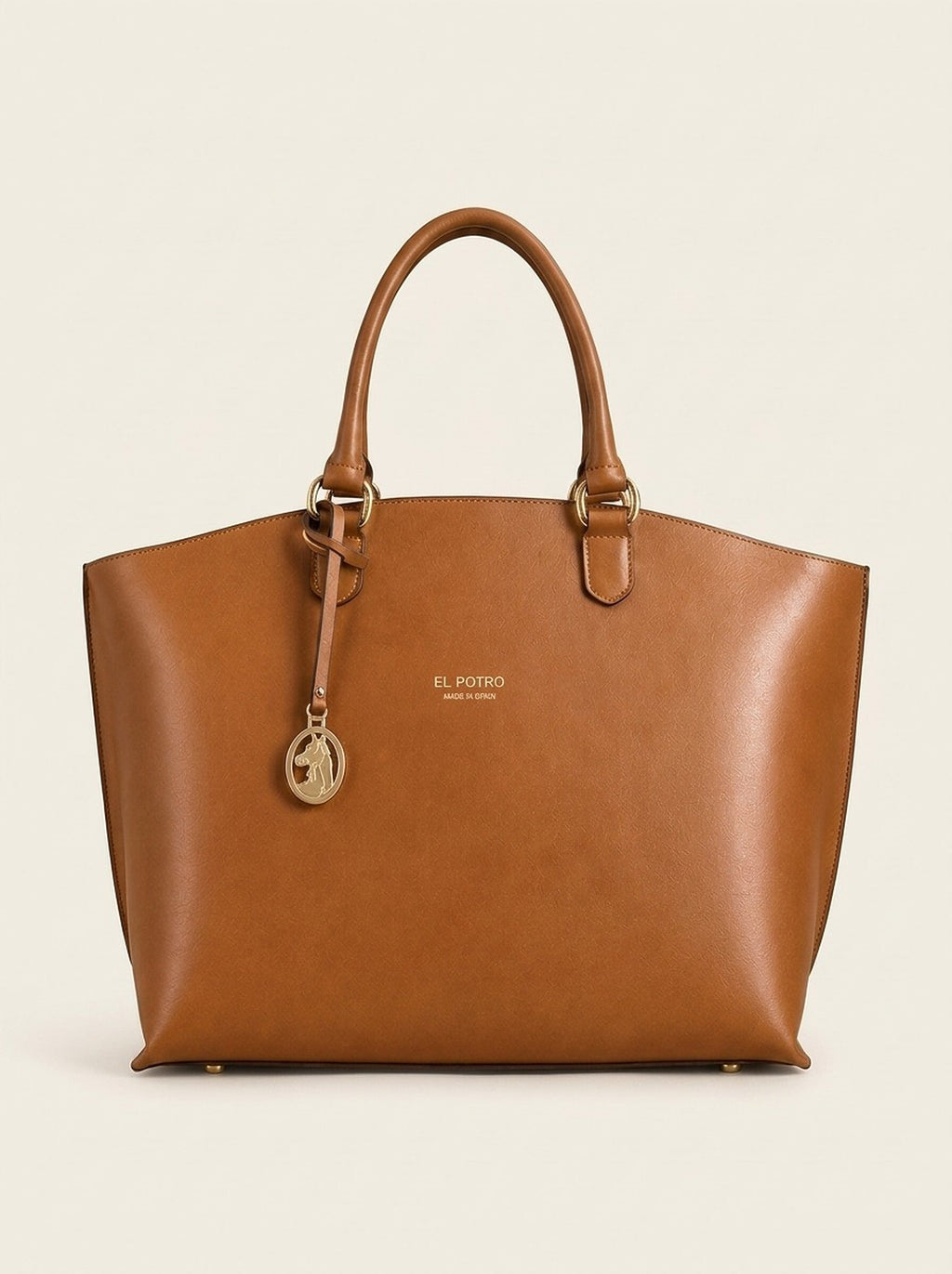 El Potro Ecuestre Leder Tote Shopper Bag - Farbe Cognac