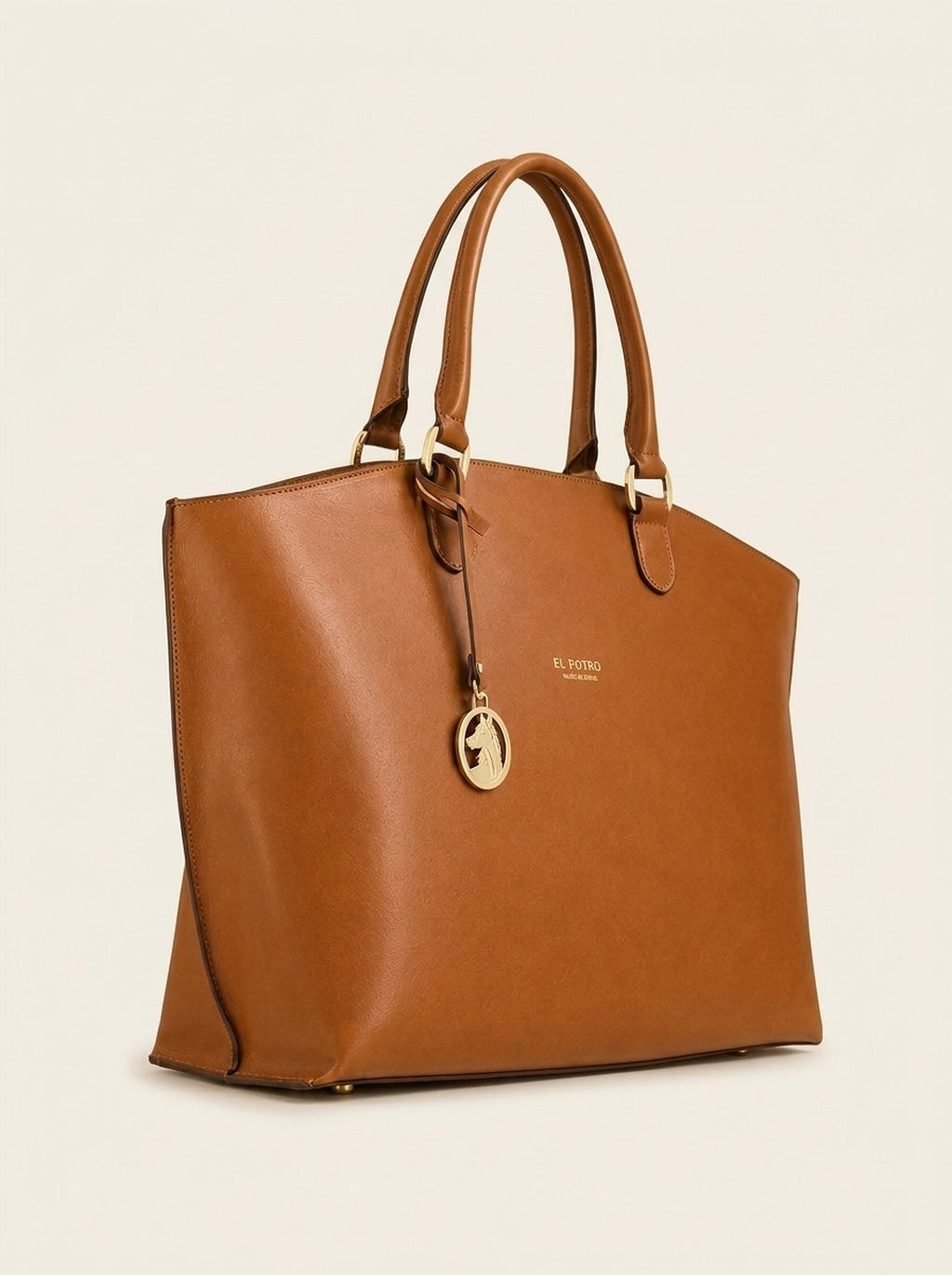 El Potro Ecuestre Leder Tote Shopper Bag - Farbe Cognac