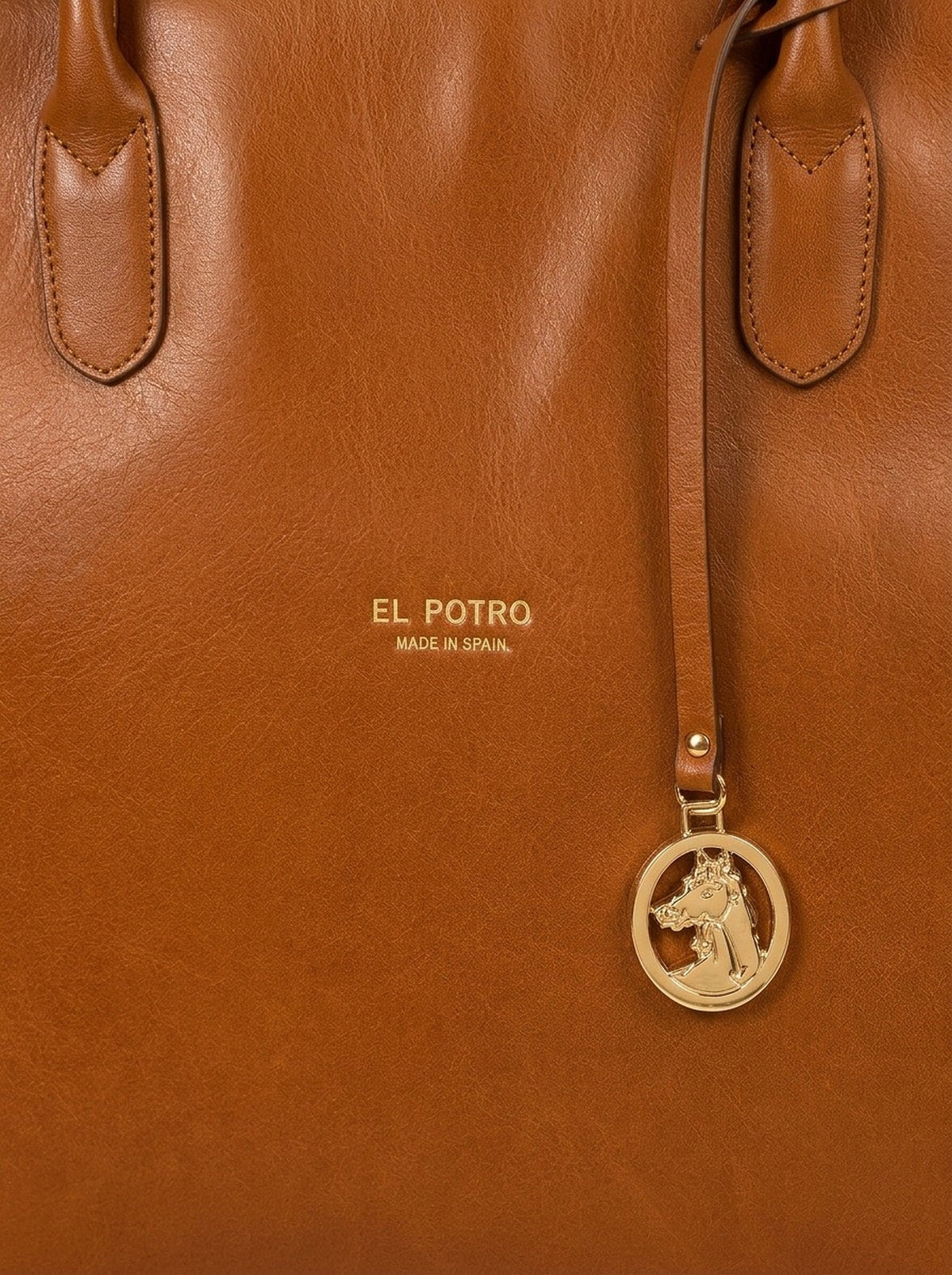 El Potro Ecuestre Leder Tote Shopper Bag - Farbe Cognac