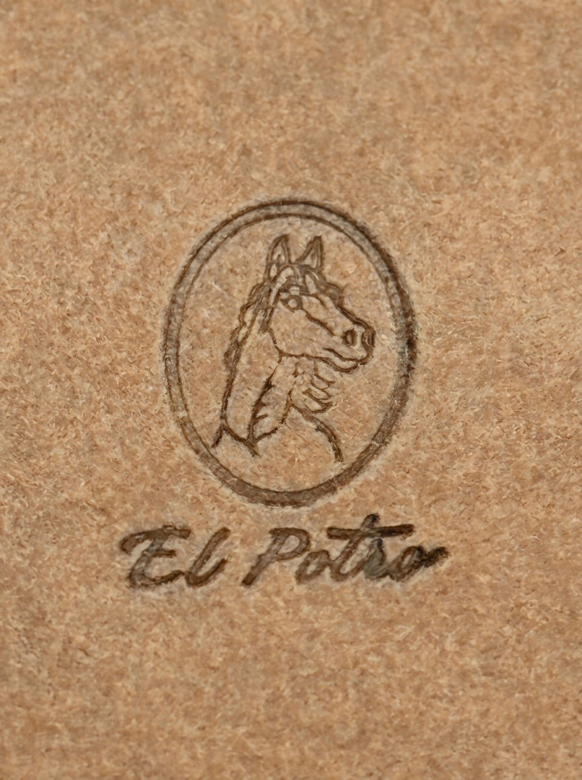 El Potro Lederumhängetasche - Grau/schwarz