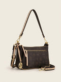El Potro Monogramm Handtasche - Braun, 2 Trageriemen