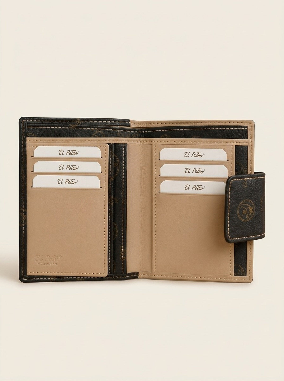 El Potro Monogramm Portemonnaie - Braun