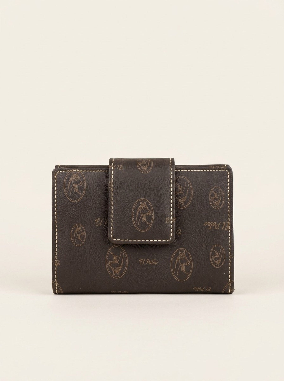 El Potro Monogramm Portemonnaie - Braun